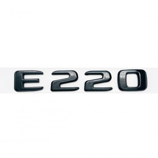 Автологотип надпись Mercedes E220 black