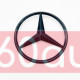Задня емблема для Mercedes 105мм чорний глянець