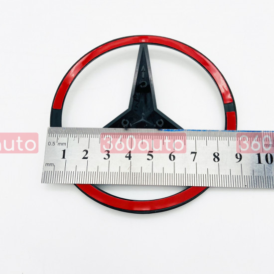 Задня емблема для Mercedes GLC-class X253 2015-2022 чорний глянець A2538170016