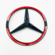 Задняя эмблема для Mercedes C-class W206 2021- черный глянец A2068171600