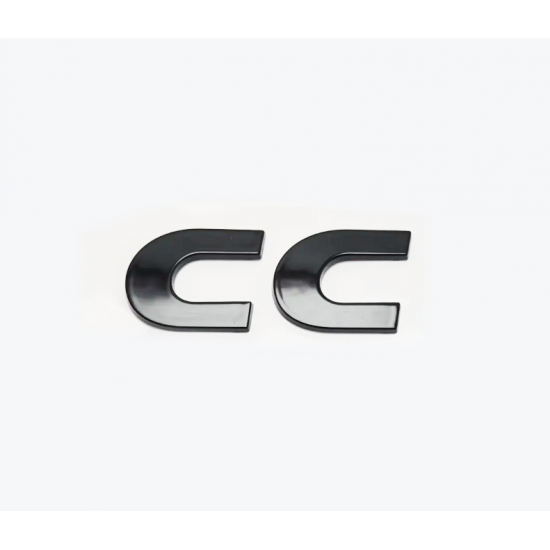 Автологотип шильдик эмблема надпись Volkswagen CC черный на крышку багажника
