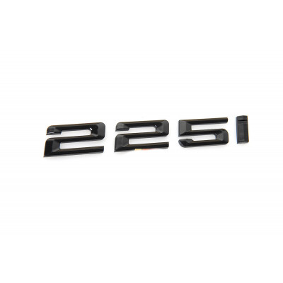 Автологотип шильдик эмблема надпись BMW 225i Black Shadow Edition