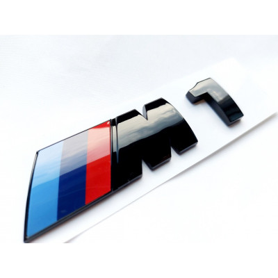 Автологотип шильдик емблема напис BMW M1 Black Shadow Edition глянець на кришку багажника