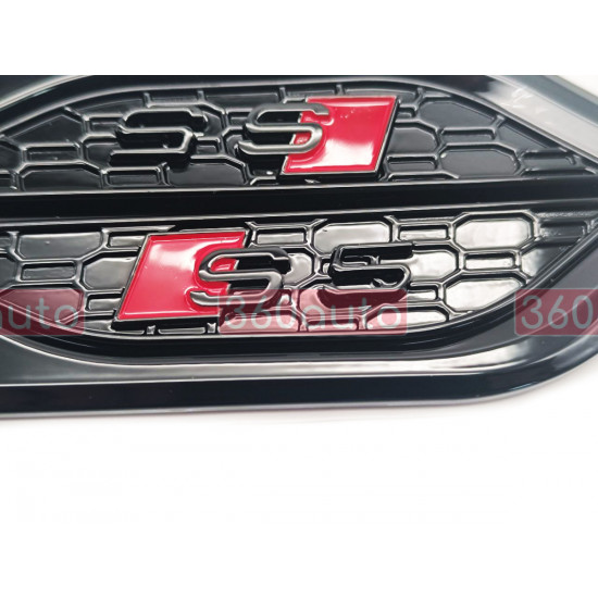 Комплект чорних емблем на крила Audi S5 2016-Tuning Exclusive Black Edition 4 шт