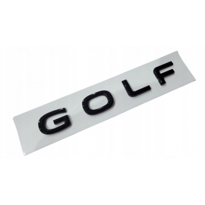 Автологотип шильдик логотип надпись Volkswagen Golf 8 на крышку багажника черный глянец