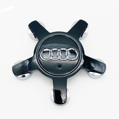 Колпачок на титановый диск Audi 4F0601165N 57-135 мм черный глянец