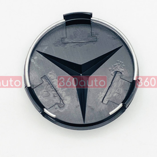 Колпачок на титановый диск Mercedes-Benz A2204000125 70-75мм черный глянец