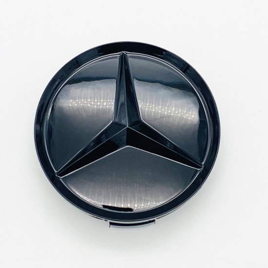 Ковпачок на титановий диск Mercedes-Benz A2204000125 70-75мм чорний глянець