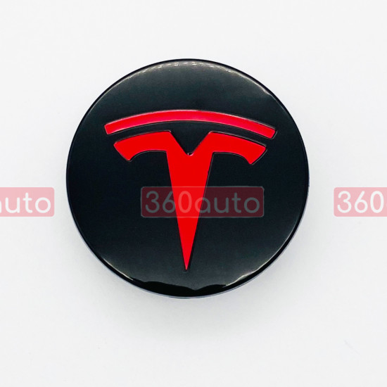 Ковпачок на титановий диск Tesla xwc1385-01 чорний-червоний 50-57мм