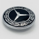 Автологотип емблема на капот Mercedes chrom black A0008171701 57мм