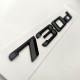 Автологотип шильдик емблема напис BMW 730d Black Shadow Edition