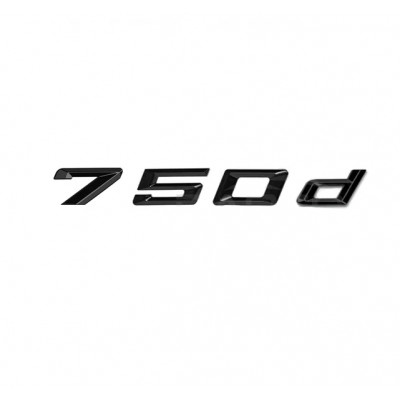 Автологотип шильдик эмблема надпись BMW 750d Black Shadow Edition