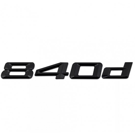 Автологотип шильдик эмблема надпись BMW 840d Black Shadow Edition