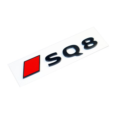 Автологотип шильдик емблема Audi SQ8 2023 Exclusive Black Edition на кришку багажника