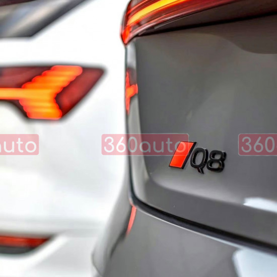 Автологотип шильдик емблема Audi Q8 2023 Exclusive Black Edition на кришку багажника