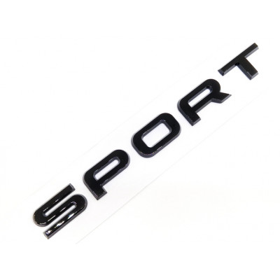Автологотип шильдик емблема напис Range Rover Sport LR169531 для L494 - L461 2014+ чорний глянець