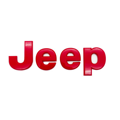 Автологотип емблема Jeep Red 160x48 червоний