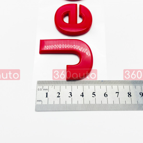 Автологотип емблема Jeep Red 160x48 червоний