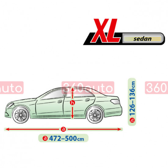 Чохол тент на автомобіль Kegel Membrane Garage XL sedan 472-500см