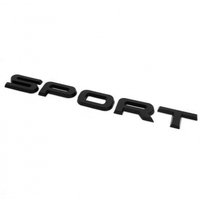Автологотип шильдик эмблема надпись Range Rover Sport  для L494 - L461 2014+ черный матовый