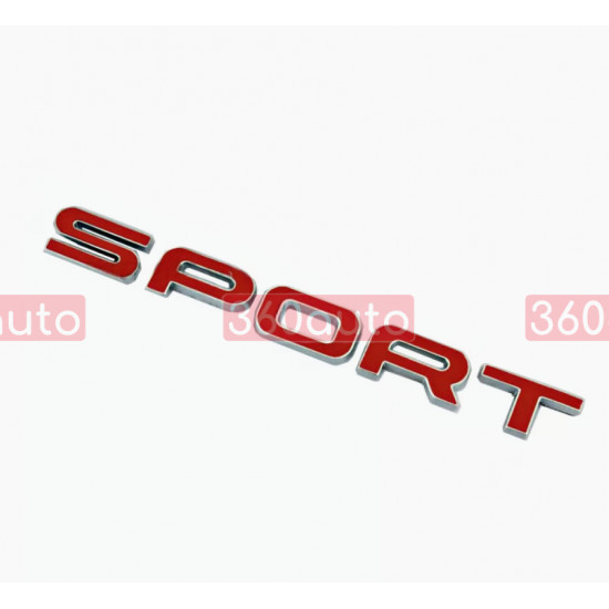 Автологотип емблема напис Range Rover Sport L494 - L461 2014+ Red Chrome