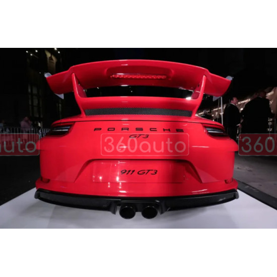 Автологотип шильдик эмблема надпись Porsche GT3 Black черный глянец