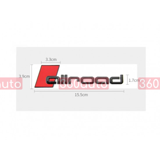 Автологотип эмблема шильдик Audi Allroad A6 C5 C6 C7 A4 B8 B9 Exclusive Black Edition на крышку багажника