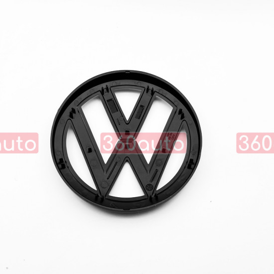 Автологотип эмблема Volkswagen Golf 7 черный глянец в радиаторной решетке +на крышку багажника