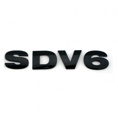 Автологотип шильдик емблема напис Land Rover SDV6 чорний глянець