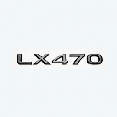 Автологотип шильдик емблема напис Lexus LX 470 Black Еdition на кришку багажника