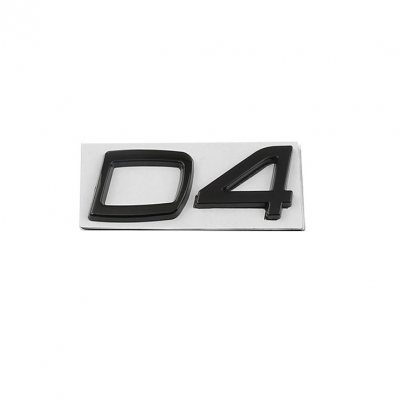 Автологотип шильдик эмблема надпись Volvo D4 Black глянец