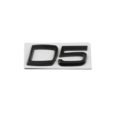 Автологотип шильдик эмблема надпись Volvo D5 Black глянец
