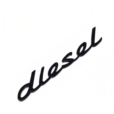 Автологотип шильдик емблема напис Porsche Diesel Black чорний глянець