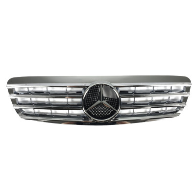 Решітка радіатора на Mercedes S-Class W220 1998-2002 CL Chrome MB-W22016