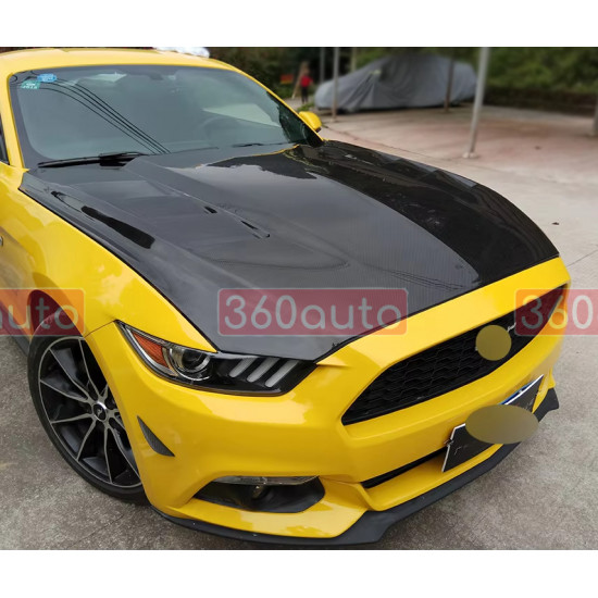 Карбоновий капот на Ford Mustang 2015-2022 AC Style Carbon