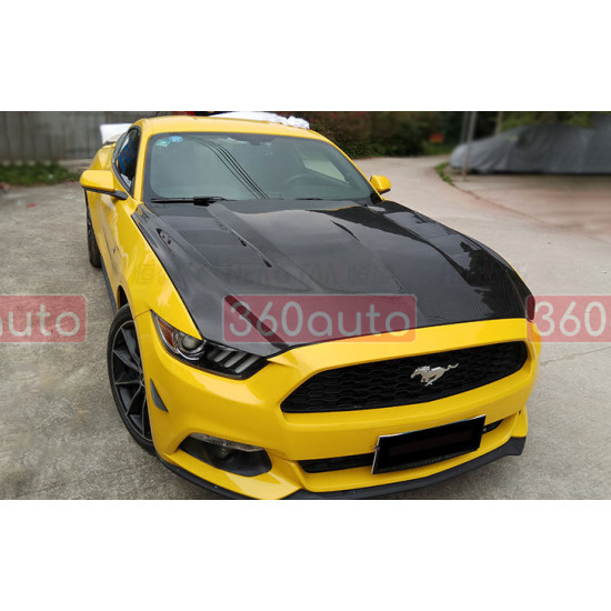 Карбоновый капот на Ford Mustang 2015-2022 AC Style Carbon