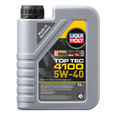 Синтетична моторна олива LIQUI MOLY Top Tec 4100 SAE 5W-40 1л.