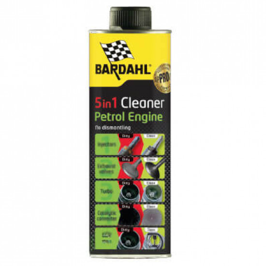 Очисник бензинового двигуна BARDAHL ENGINE CLEANER 5 In 1 0,5л 2372B