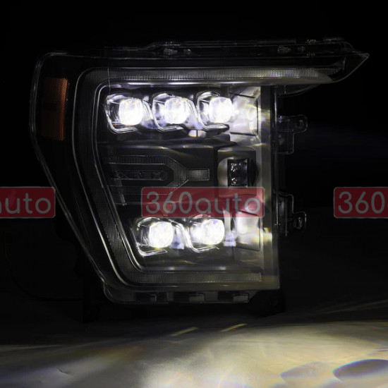 Альтернативна оптика передня на Ford F-150 2021- AlphaRex Nova-Series LED Projector Headlights Black