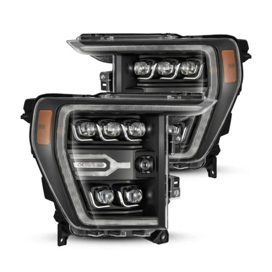 Альтернативна оптика передня на Ford F-150 2021- AlphaRex Nova-Series LED Projector Headlights Black