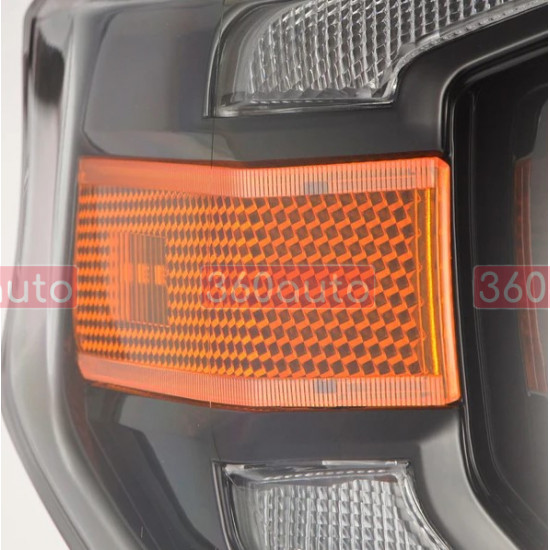 Передние фары для Toyota Tundra 2014-2021 AlphaRex LED цвет Alpha-Black