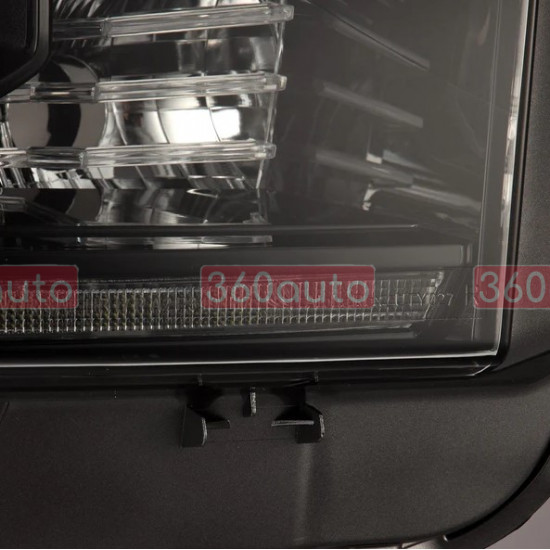 Передние фары для Toyota Tundra 2014-2021 AlphaRex LED цвет Alpha-Black