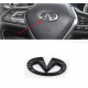 Значок рамка эмблема на руль Infiniti Black 63х33мм