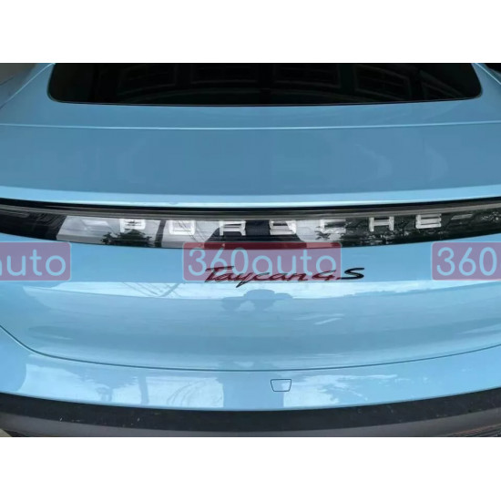 Автологотип шильдик эмблема надпись Porsche 4 New Black черный глянец