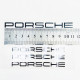 Наклейки на суппорт PORSCHE черные