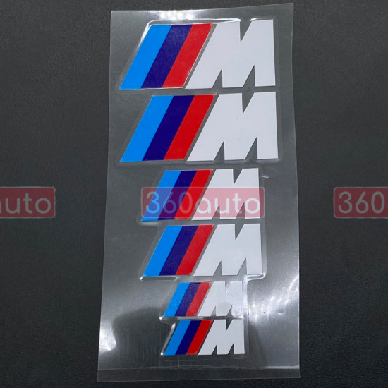 Наклейки на суппорт BMW M белые