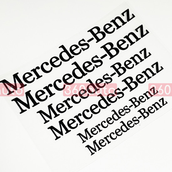 Наклейки на суппорт Mercedes черные