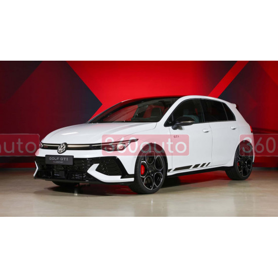 Передний бампер на Volkswagen Golf VIII 2019-2023 в стиле GTI Club Sport