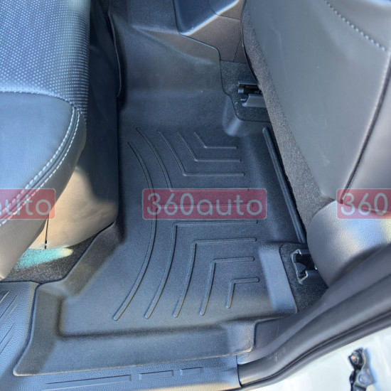3D килимки для Toyota Land Cruiser Prado 250, Lexus GX 2024- чорні задні WeatherTech HP 4418742IM