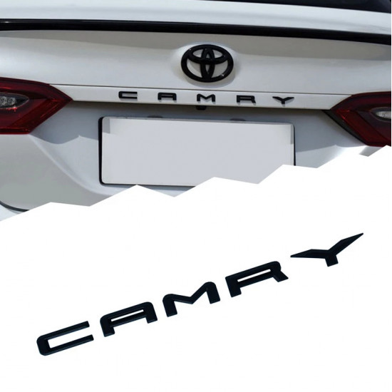 Автологотип емблема напис Toyota Camry Black глянець